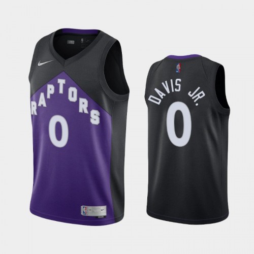 Men's Toronto Raptors #0 Terence Davis Jr. 2021 Earned Black Purple Jersey