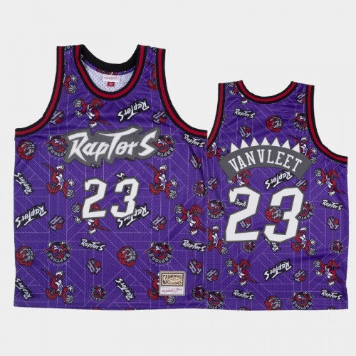 Fred VanVleet Toronto Raptors #23 Purple Tear Up Pack Hardwood Classics Jersey