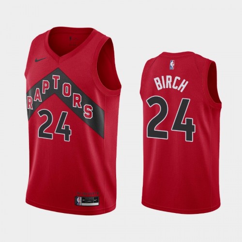 Men's Toronto Raptors #24 Khem Birch 2021 Icon Red Jersey