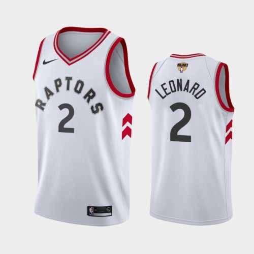 Men's Toronto Raptors #2 Kawhi Leonard White 2019 NBA Finals Association Jersey