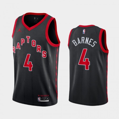 Toronto Raptors Scottie Barnes 2021 Statement Edition Black Jersey