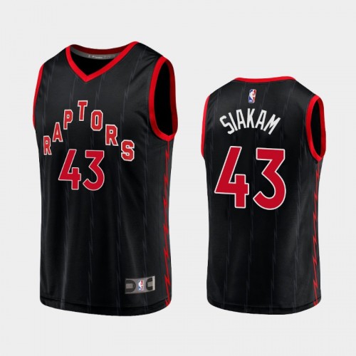 Men's Toronto Raptors Pascal Siakam 2020-21 Statement Replica Black Jersey