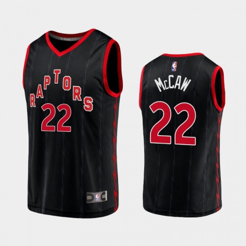 Men's Toronto Raptors Patrick McCaw 2020-21 Statement Replica Black Jersey