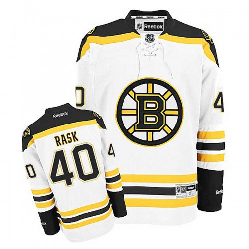 Tuukka Rask #40 White Away Jersey