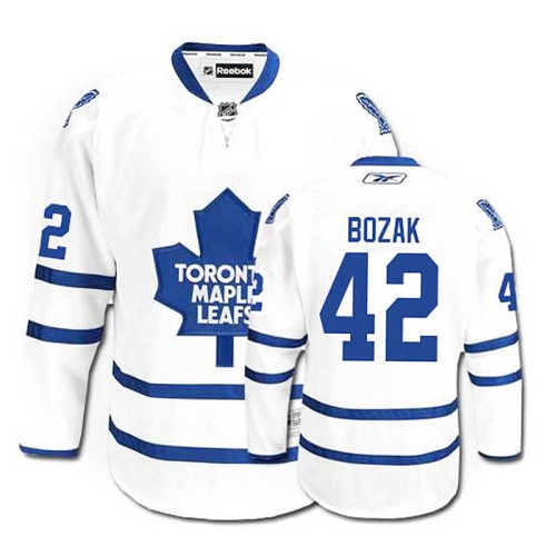 Tyler Bozak #42 White Away Jersey