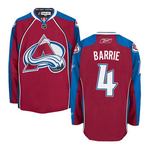 Tyson Barrie #4 Burgundy Red Home Jersey