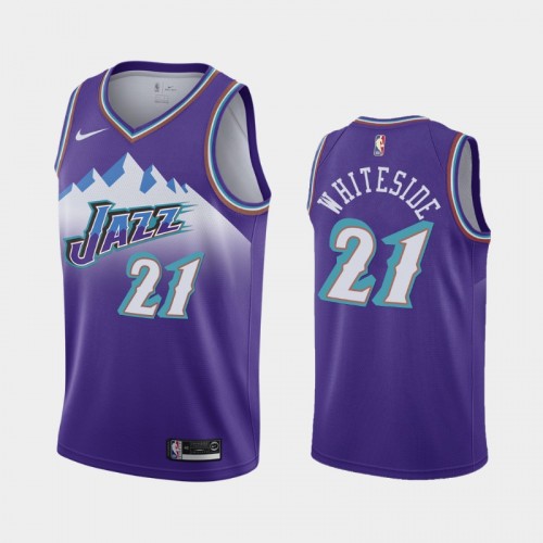 Utah Jazz Hassan Whiteside 2021 Classic Edition Purple Jersey