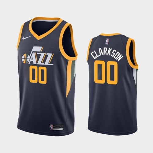 Men's Utah Jazz #00 Jordan Clarkson 2019-20 Icon Navy Jersey