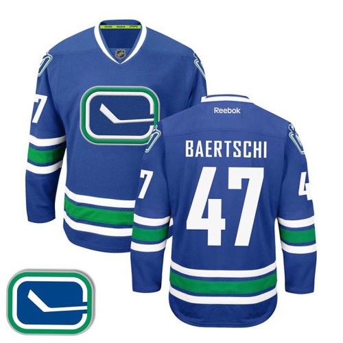 Sven Baertschi #47 Royal Blue Home Authentic Jersey