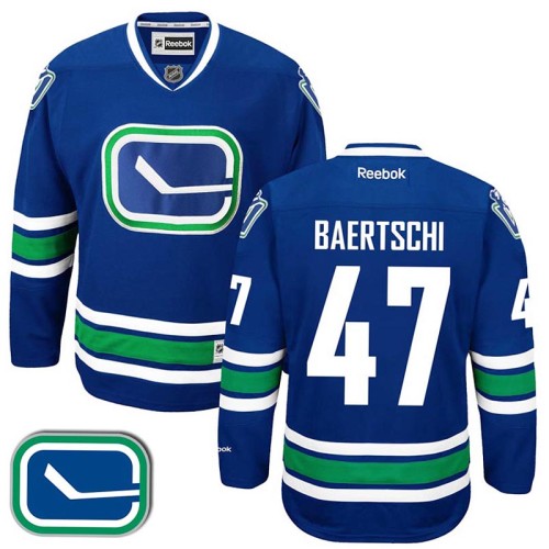 Sven Baertschi #47 Royal Blue Alternate Premier Jersey