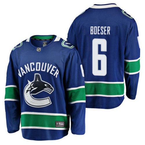 #6 Breakaway Player Brock Boeser Jersey Blue