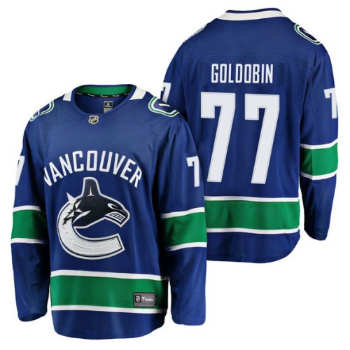 #77 Breakaway Player Nikolay Goldobin Jersey Blue