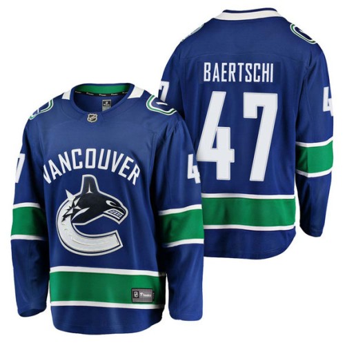 #47 Breakaway Player Sven Baertschi Jersey Blue