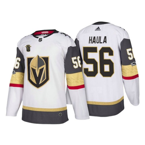 #56 Erik Haula White 2018 Authentic Player Away Jersey