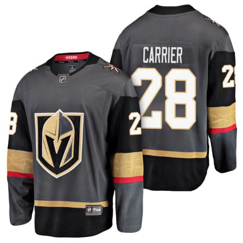 #28 Breakaway Player William Carrier Jersey Grey