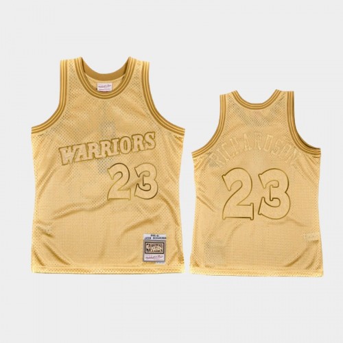 Limited Gold Golden State Warriors #23 Jason Richardson Midas SM Jersey
