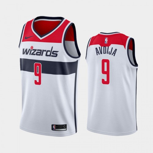 Men's Washington Wizards Deni Avdija #9 Association 2020 NBA Draft First Round Pick White Jersey