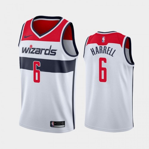 Washington Wizards Montrezl Harrell Men #6 Association Edition 2021 Trade White Jersey