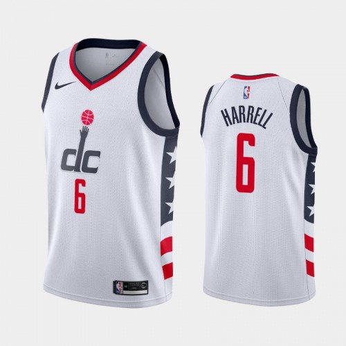 Washington Wizards Montrezl Harrell Men #6 City Edition 2021 Trade white Jersey