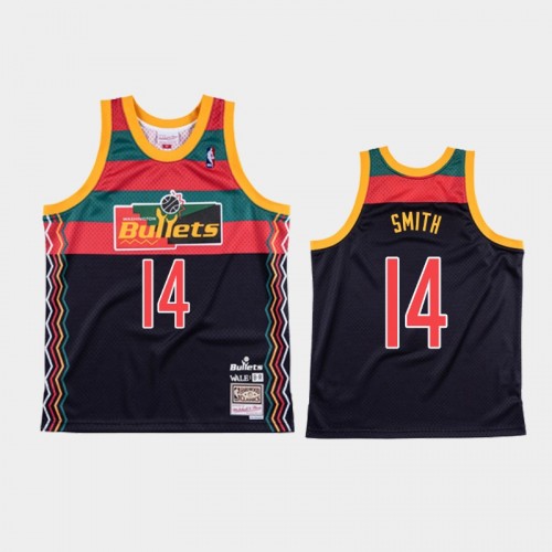 Men's Washington Wizards #14 Ish Smith Navy NBA Remix Jersey - Wale
