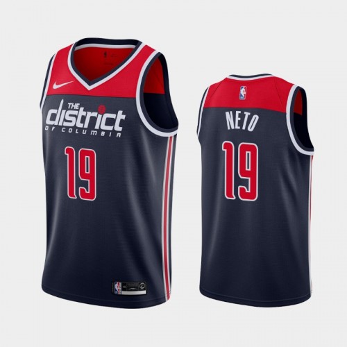 Washington Wizards Raul Neto 2021 Statement Edition Navy Jersey