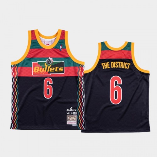 Men's Washington Wizards #6 Wale Navy NBA Remix Jersey - The District