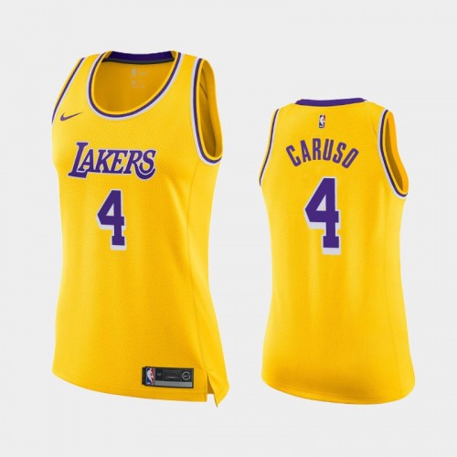 Women's Los Angeles Lakers Alex Caruso #4 Gold 2018-19 Icon Jersey