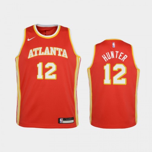 Youth 2020-21 Atlanta Hawks #12 De'Andre Hunter Red Icon Jersey