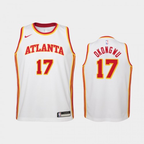 Youth 2020-21 Atlanta Hawks #17 Onyeka Okongwu White Association Jersey