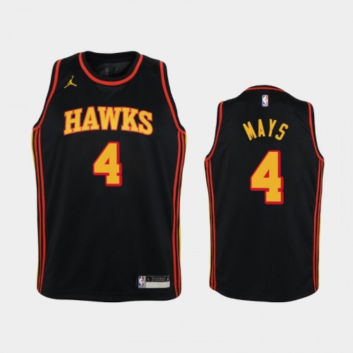 Youth 2020-21 Atlanta Hawks #4 Skylar Mays Black Statement Jersey