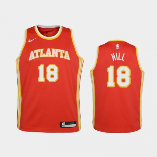 Youth 2020-21 Atlanta Hawks #18 Solomon Hill Red Icon Jersey