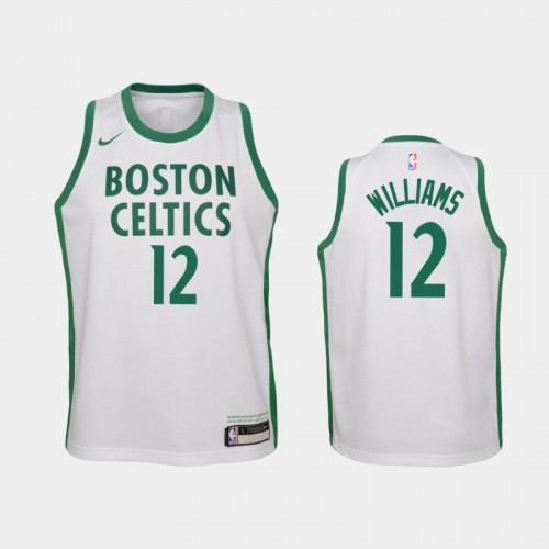 Youth 2020-21 Boston Celtics #12 Grant Williams White City Jersey