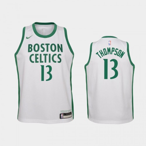Youth 2020-21 Boston Celtics #13 Tristan Thompson White City Jersey