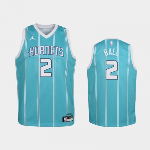 Youth 2020-21 Charlotte Hornets #2 LaMelo Ball Teal Icon Jersey