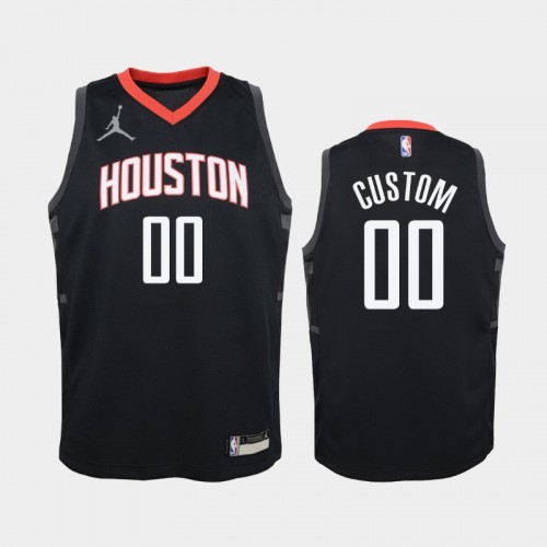 Youth 2020-21 Houston Rockets #00 Custom Red Statement Jordan Brand Jersey