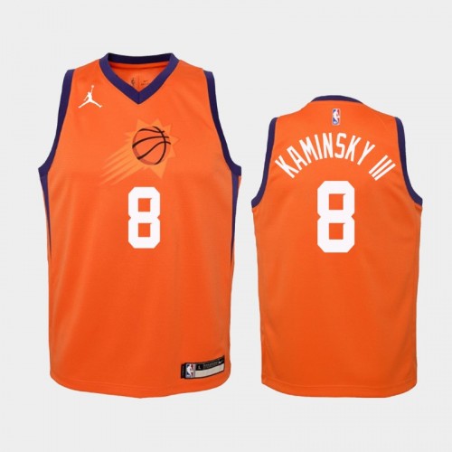 Youth 2020-21 Phoenix Suns #8 Frank Kaminsky III Orange Statement Jordan Brand Jersey