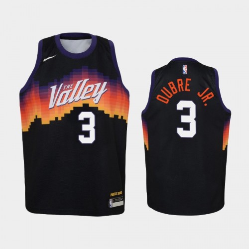 Youth 2020-21 Phoenix Suns #3 Kelly Oubre Jr. Black City Jersey