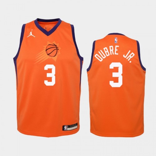 Youth 2020-21 Phoenix Suns #3 Kelly Oubre Jr. Orange Statement Jordan Brand Jersey