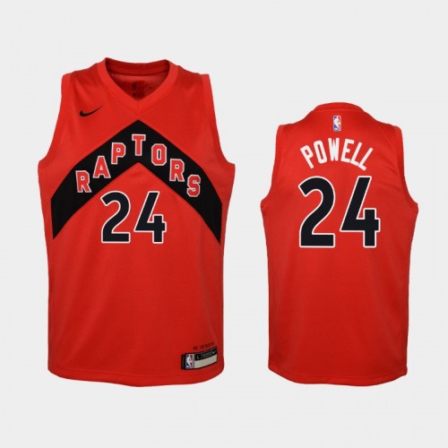 Youth 2020-21 Toronto Raptors #24 Norman Powell Red Icon Jersey