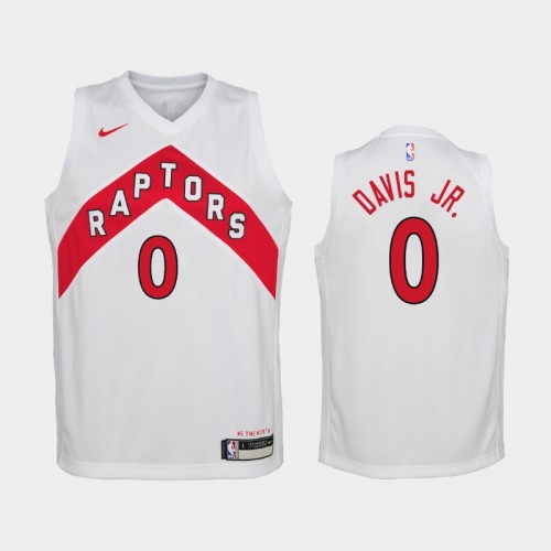 Youth 2020-21 Toronto Raptors #0 Terence Davis Jr. White Association Jersey