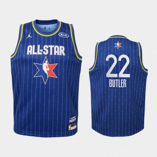 Youth 2020 NBA All-Star Game Miami Heat #22 Jimmy Butler Eastern Conference Jersey - Blue