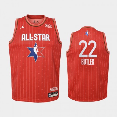 Youth 2020 NBA All-Star Game Miami Heat #22 Jimmy Butler Eastern Conference Jersey - Red