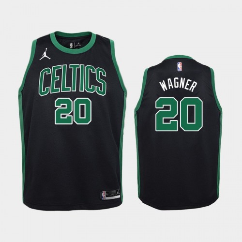 Youth 2021 Boston Celtics #20 Moritz Wagner Black Statement Jersey