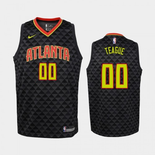 Youth Atlanta Hawks Icon #00 Jeff Teague 2019-20 Black Jersey