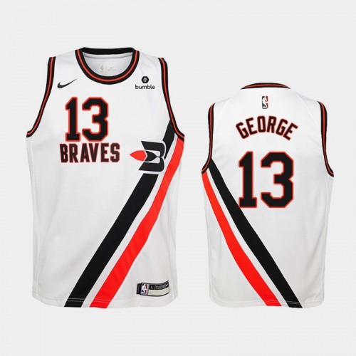 Youth Los Angeles Clippers Hardwood Classics #13 Paul George White Jersey