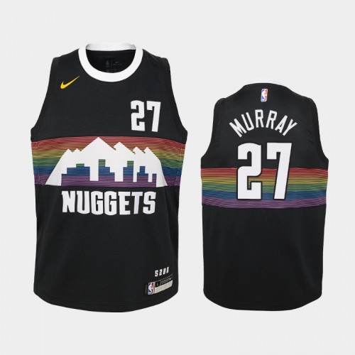 Youth Denver Nuggets City #27 Jamal Murray 2019-20 Black Jersey