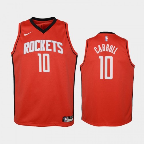 Youth Houston Rockets Icon #10 DeMarre Carroll 2019-20 Red Jersey