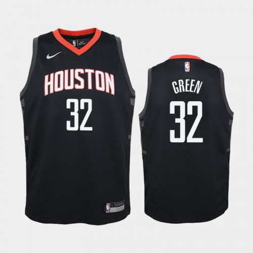 Youth Houston Rockets Statement #32 Jeff Green 2019-20 Black Jersey