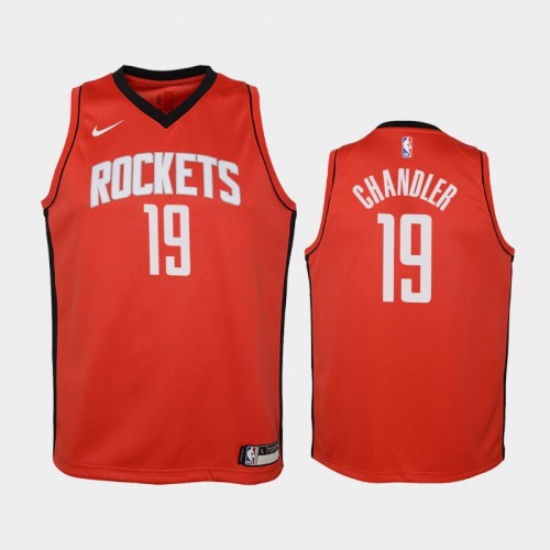 Youth Houston Rockets Icon #19 Tyson Chandler 2019-20 Red Jersey
