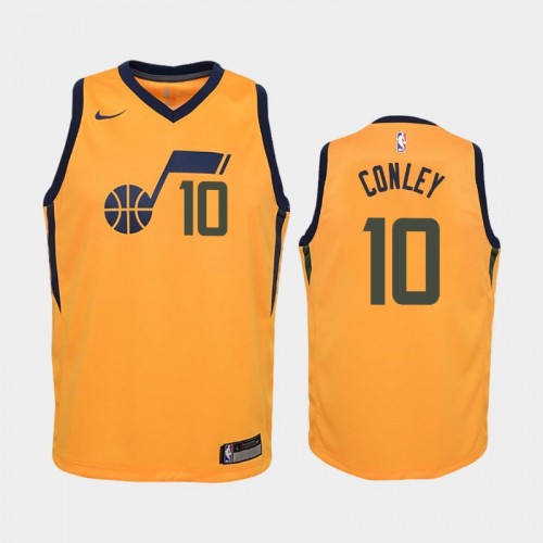 Youth Utah Jazz Mike Conley #10 Gold Statement Jersey